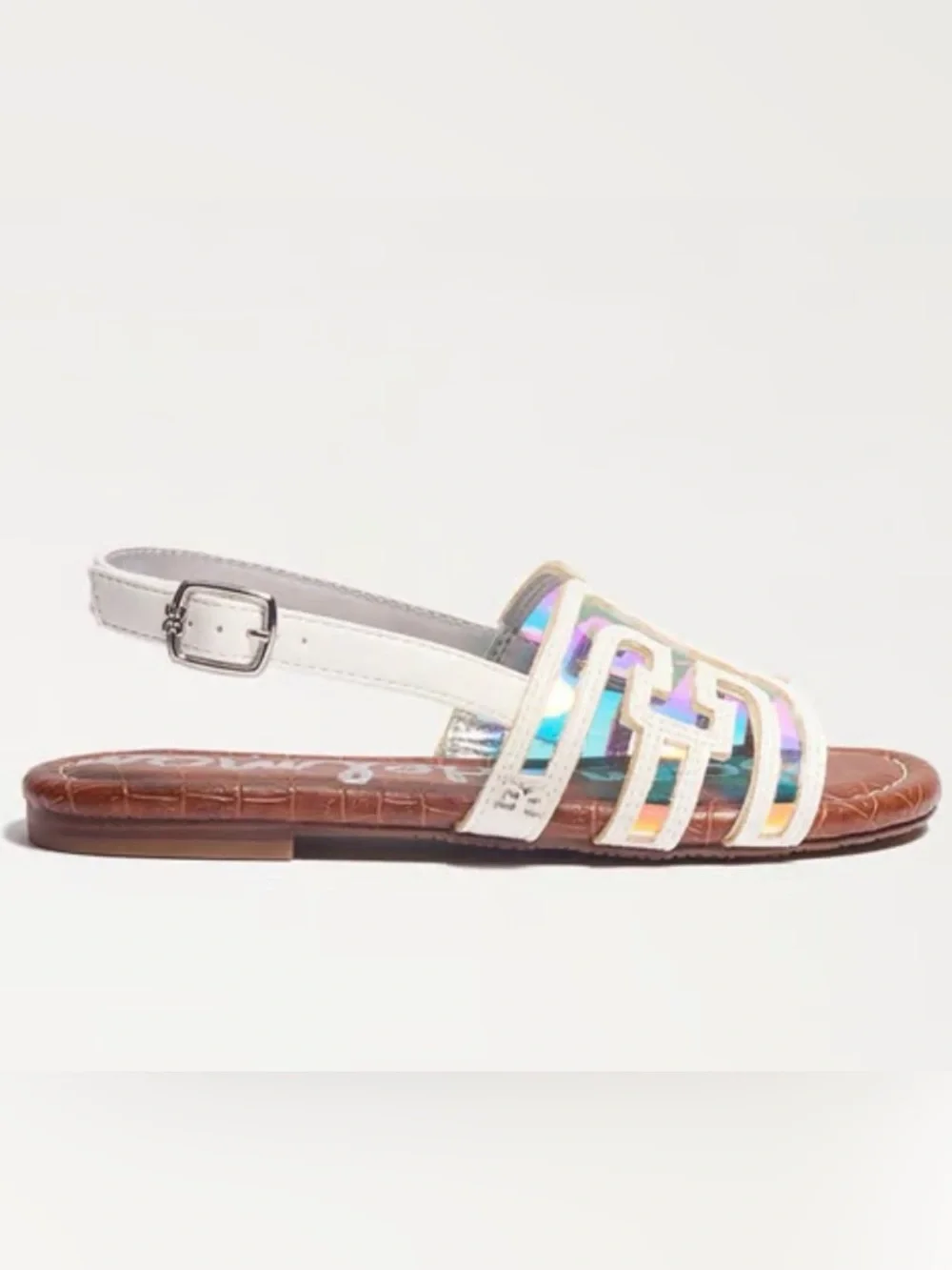 NWT Sam Edelman kids white Bella Slingy sandal
